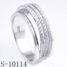 Neue Design Micro Pave Zirkonia 925 Silber Ring (S-10114)